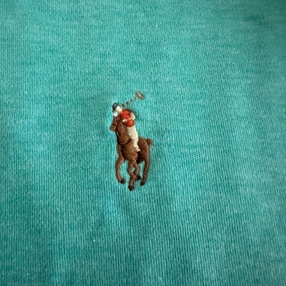 Polo by Ralph Lauren Polo Shirt Men's Size XL Green/Flesh Horse Classic Fit - Picture 3 of 4